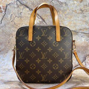 Louis Vuitton Spontini Crossbody Monogram Handbag 2 Way Canvas Shoulder Bag
